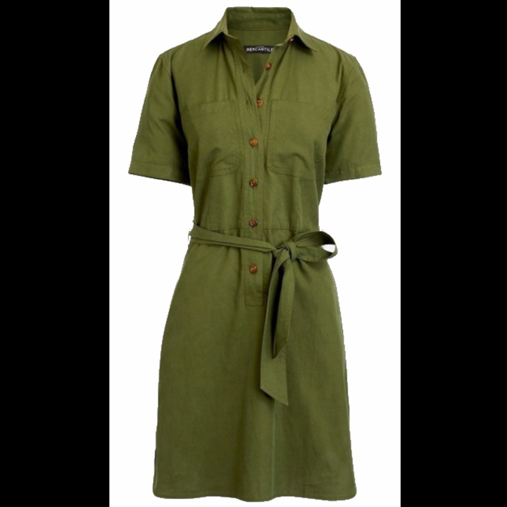 Tie-Front Cargo Shirtdress (J. Crew)